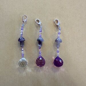 Handmade Amethyst Keychains